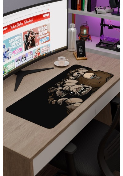 Binding Of Isacc Kaymaz Dikişli Kauçuk Oyuncu Mousepad V4 - 70x30 Xl Gaming Mouse Pad Fare Altlığı