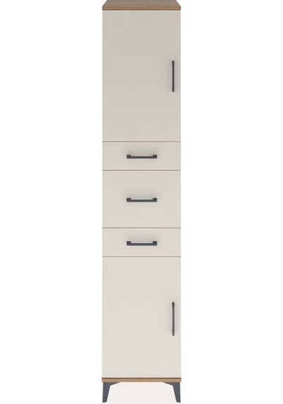 Hyperion Dolap 3 Raflı 3 Çekmeceli 2 Kapaklı 44x44x221 Çam-ay... Çam