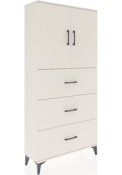 Arges Dolap 2 Raflı 3 Çekmeceli 2 Kapaklı 88x30x182 Aytaşı-ay... Aytaşı