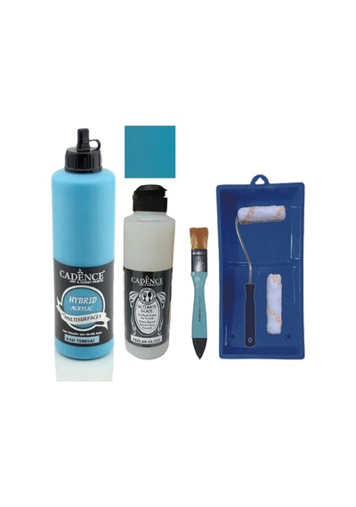 Mobilya Boyası-cadence Multisurface H-041 Turkuaz 500ml Ultimate Vernik Parlak 250ml Saten Rulo Set Turkuaz Turkuaz Mobilya Boyası-cadence Multisurface H-041 Turkuaz 500ml Ultimate Vernik Parlak 250ml Saten Rulo Set Turkuaz Turkuaz