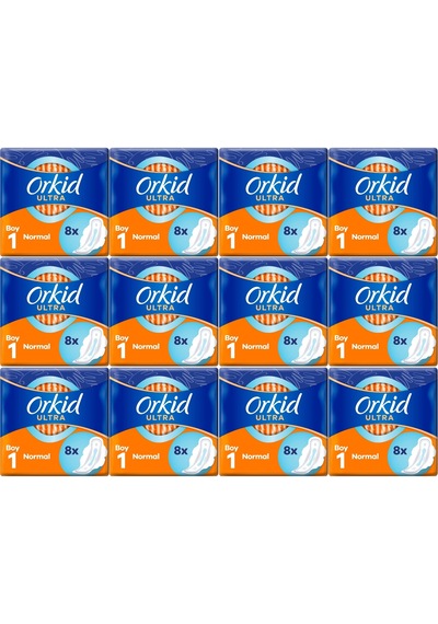 Orkid Hijyenik Ped Ultra Extra Normal 96 Adet Standart Pk 12pk 8