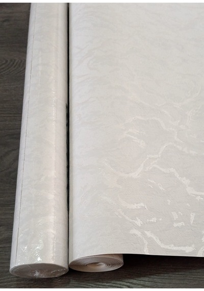 Kendinden Desenli Dekoratif Kabartmalı Duvar Kağıdı 53 Cm Genişliğinde 10 Metre Uzunluğunda Beyaz