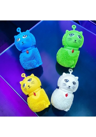 Yüksek Kalite 10 Adet Renkli Led Işıklı Kedi Kirpi Yoyo Işıklı Sevimli Kedi Yoyo Tatil Hediyesi