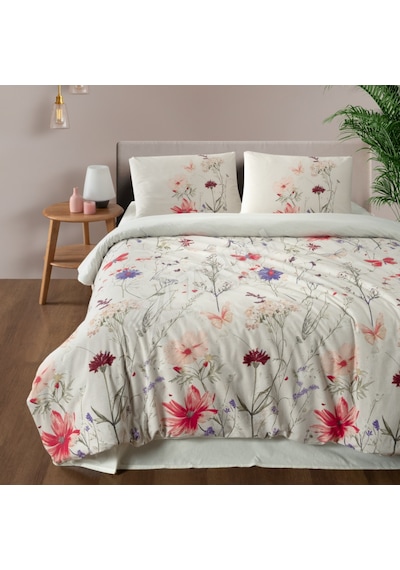 3 Adet Mf Mavi Home %100 Pamuk Çift Kişilik Nevresim Takımı Angel Çok Renkli