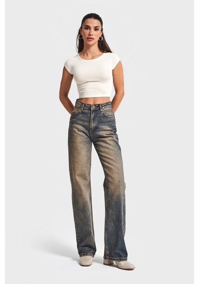 Itsbasic Kadın T.kot Rengi Doris 35w5-85 Straight Fit Yüksek Bel %100 Koton Denim Jean Itsbasic Kadın T.kot Rengi Doris 35w5-85 Straight Fit Yüksek Bel %100 Koton Denim Jean