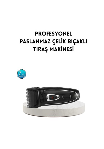 Ceylan Adam Unisex Şarjlı Saç Ve Sakal Kesme Makinesi Sessiz Motor, 1 12 Mm Ayarlanabilir Başlık