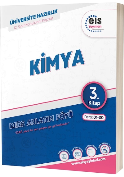 Eis Yks Daf Kimya 3. Kitap Mavi Seri Ders Anlatım Föyü