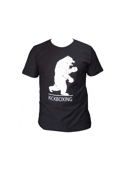 Aksaspor Leon Bear Kickboxing Tişört Siyah Kickboks Tişörtü Byl1100Bk