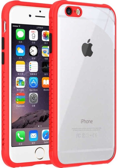 Apple Uyumlu iPhone 6 Kılıf Zore Kaff Kapak Kırmızı