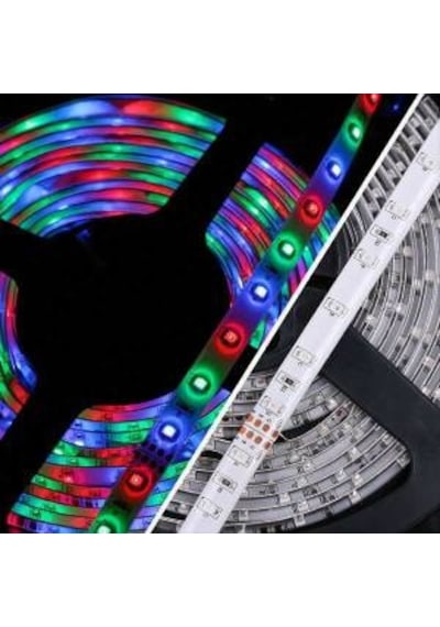 3528 Tek Çipli Silikonlu Kumandasız Rgb Şerit Led | 5 Metre |