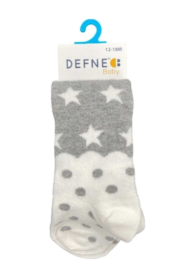 Defne Baby Bebek Külotlu Çorap 006-21 Gri