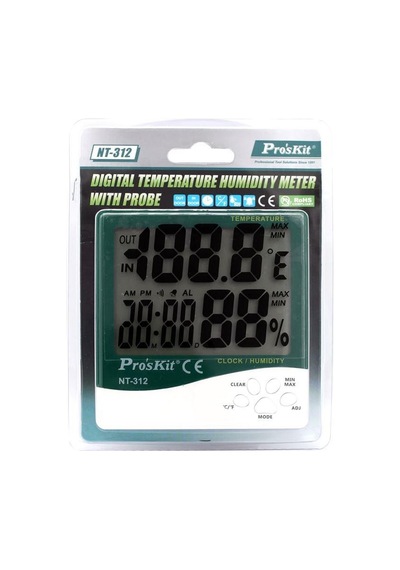 Proskit Pk-040 Nt-312 Problu Sıcaklık Nem Ölçer -10/+50 Derece