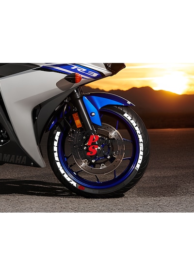 Yamaha Racing Araç Lastik Stikeri Lastik Yazısı Tüm Lastik Yanakl