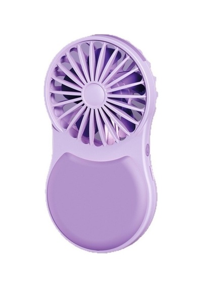 Volkano Katlanabilir Mini Aynalı Fan Led Işıklı 360 Dönebilen Kapak Destek Ayağı Vk-100 Lila