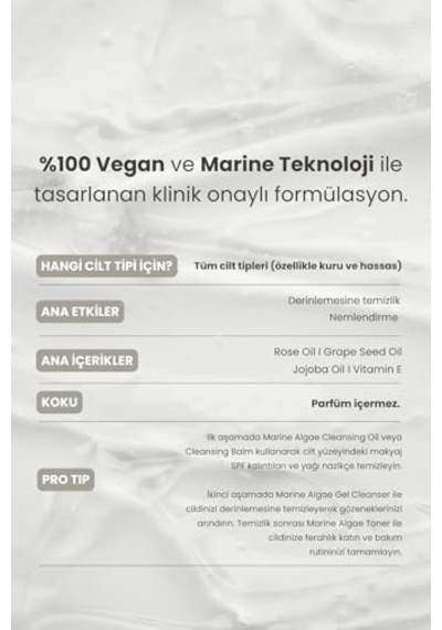 Professional Algae Bariyer Koruma Makyaj Ve Yüz Temizleme Yağı 200 Ml