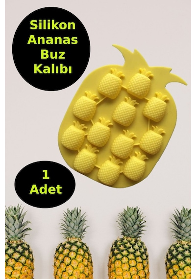 Silikon Buz Kalıbı Silikon Yapışmaz Buzluk Ananas Buz Kalıbı Diğer