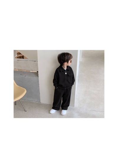 Toikids Erkek Ve Kız Çocuk 3iplik Dokulu Oversıze Model 2li Takım Siyah