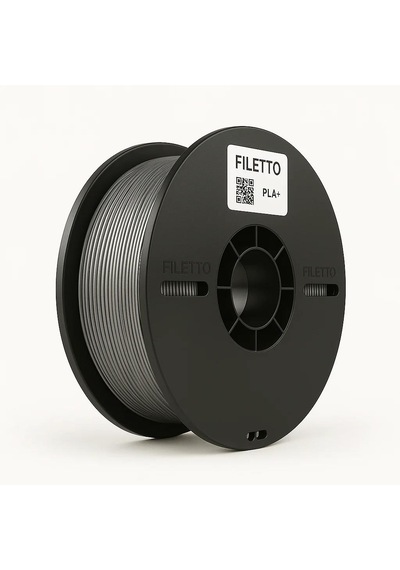 Filetto Pla+ Filament 1.75mm 1 Kg - Gümüş Gri