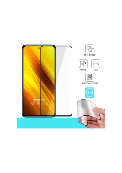 Microsonic Xiaomi Poco X3 Nfc Seramik Matte Flexible Ekran Koruyucu Siyah