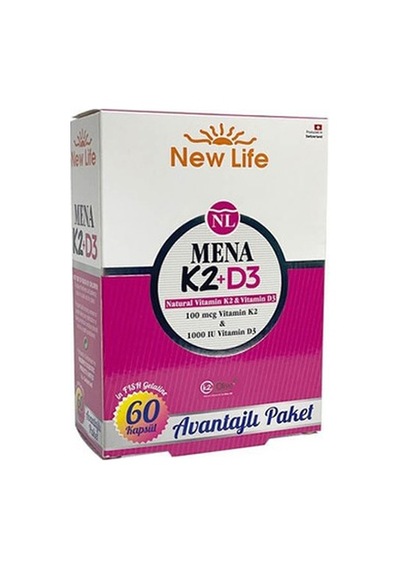 Newlife Mena K2 D3 60 Kapsül