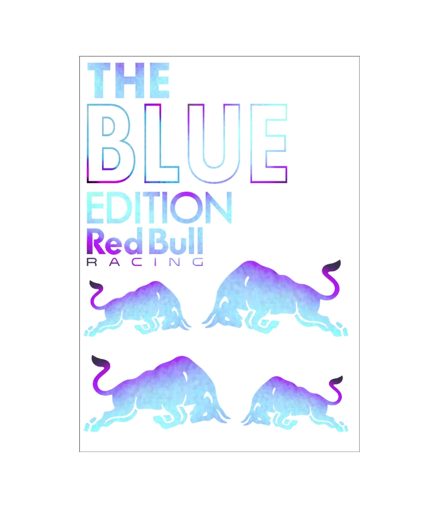 A4 Hologram Sticker 140 Blue Tek Paket Sticker