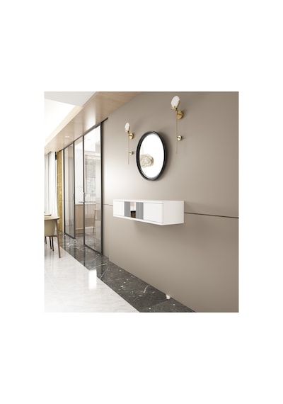 Semi 90 Cm Duvara Monte Kapaklı Raflı Makyaj Masası Dresuar Beyaz-gümüş Beyaz-gümüş Semi 90 Cm Duvara Monte Kapaklı Raflı Makyaj Masası Dresuar Beyaz-gümüş Beyaz-gümüş
