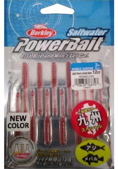 Berkley Powerbait Bubble Sardine 5cm Lrf Silikonu Light Cherry Candy Seed