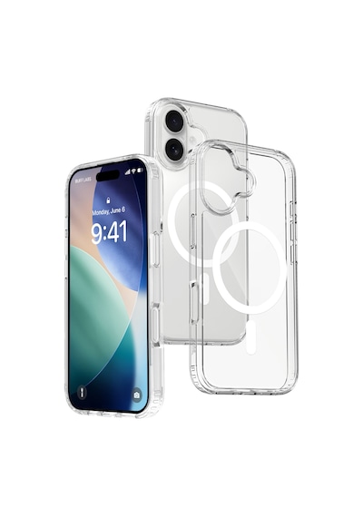 Buff Apple Uyumlu iPhone 17 Magsafe Air Hybrid Şeffaf Kılıf