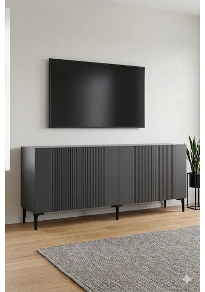 Ka1813a Corsa Konsol Ve Tv Sehpası Antrasit 180cm