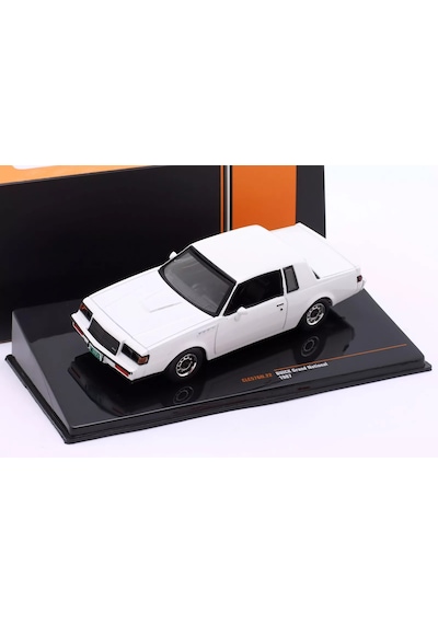 1:43 Ölçek Ixo 1987 Buick Grand National Diecast Metal Minyatür Model Araba 10cm