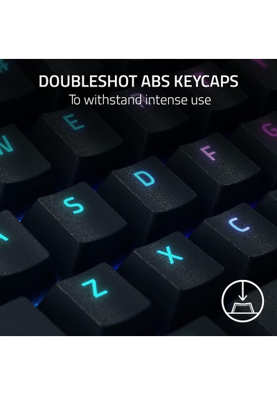 Blackwidow V4x - Mekanik Oyun Klavyesi - Snap Tap - Chroma Rgb Tıklamalı Mekanik Anahtarlar, 6 Özel Makro Tuşu, Wristrest Tr Düzeni Siyah