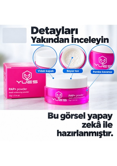 Yues Pap+ Diş Beyazlatıcı Toz Nane Aromalı 12 G Gs-004pn