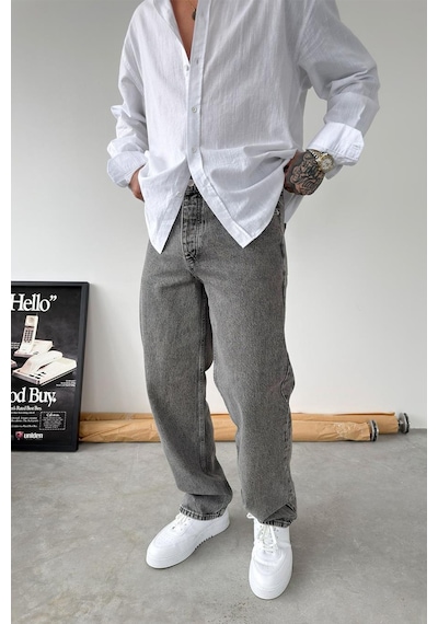Gri Premium Basic Regular Pantolon Gri
