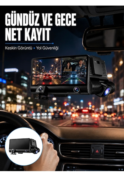 Çift Lens Araç Güvenlik Kamerası G Sensörlü Full Hd Yeni Nesil 1