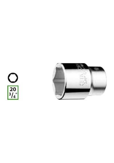 Ceta Form 3/4"6 Köşe Lokma Anahtar-36mm C32-h36
