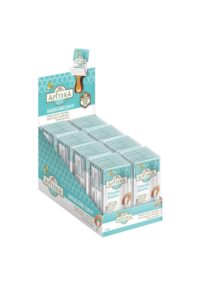 Apitera Gest Doğal Bal, Rezene, Nane, Kekik, Kakule, Zencefil Ve Propolis İçeren Takviye Edici 56 Lı Saşe