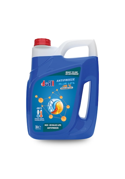 Doill -39 / -40 Derece Hazır Karışım Mavi Antifriz - G11 3 L