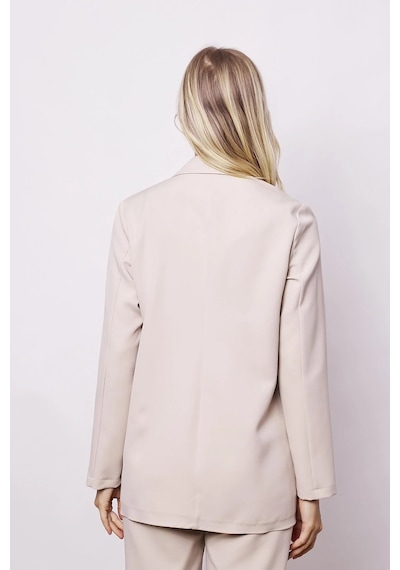 Kadın Yakalı Cep Kapaklı Uzun Kol Hafif Likralı Kumaş Oversize Blazer Ceket Pantolonu Jument 40075 -taş Taş Kadın Yakalı Cep Kapaklı Uzun Kol Hafif Likralı Kumaş Oversize Blazer Ceket Pantolonu Jument 40075 -taş Taş
