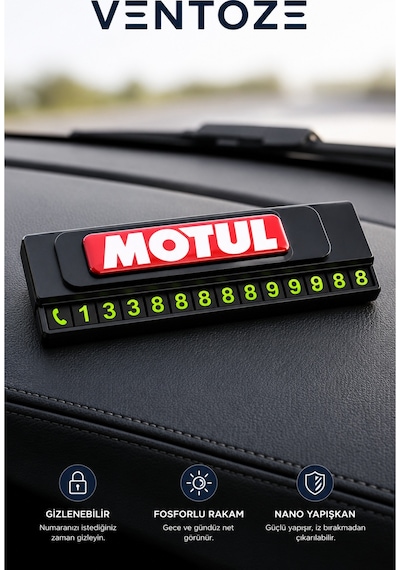 Motul Logolu Numaratör Geçici Park Telefon