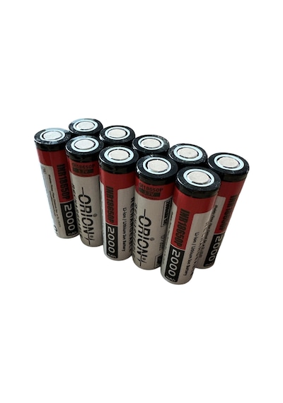 Orion 10 Adet 18650p 3.7v 2000mah 15c Şarj Edilebilir Pil