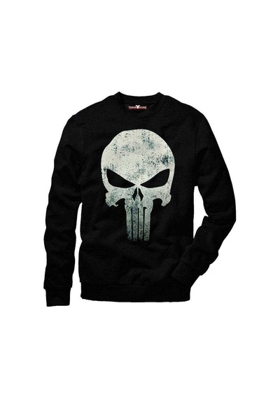 Tshirthane Punisher Erkek Uzun Kollu Bisiklet Yaka Sweatshirt Sw
