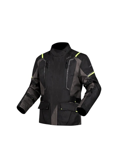 Ls2 Narvık Mont Gri-siyah-neon Sarı Xxl