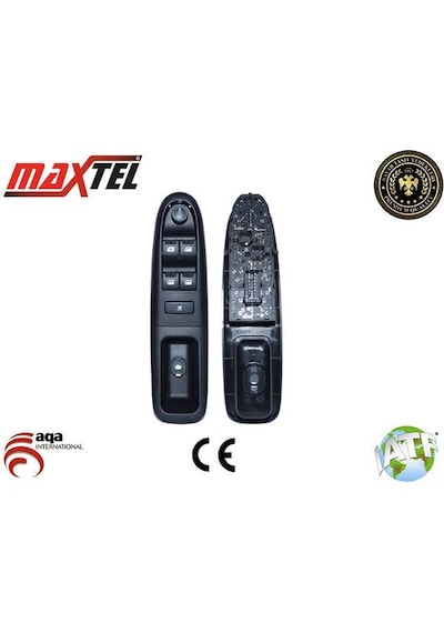 Cam Açma Düğmesi Ön Sol 406 D9 99-05 Fişli