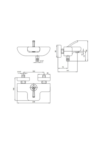 Eca Novita 102102447H Banyo Bataryası Krom