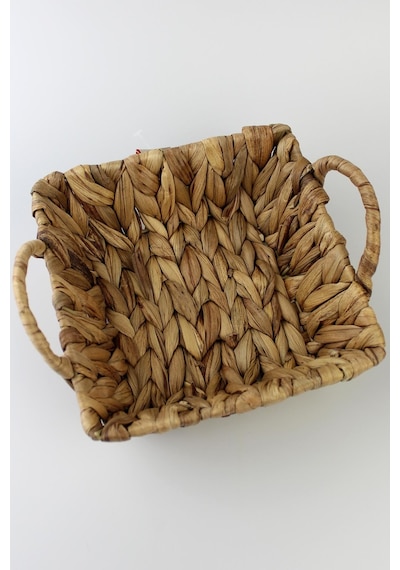 Hasır Rattan Ekmeklik Ekmek Sepeti Kare 20 20cm