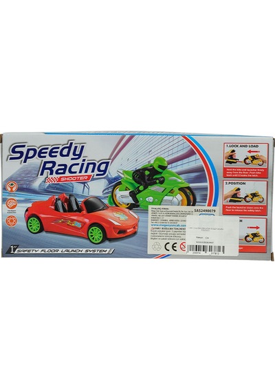 Speedy Racing Fırlatma Kollu Araba Turuncu