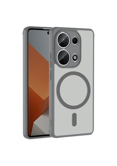 Xiaomi Redmi Note 13 Pro 4g Kılıf M-safe Şarj Özellikli Zore Babet Kapak Xiaomi Redmi Note 13 Pro 4g Zore - Gri