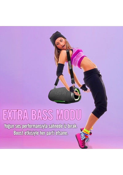 Nowgo Storm Lite 80w Rgb Super Bass Tws Party Speaker Taşınabilir Kablosuz Bluetooth Hoparlör