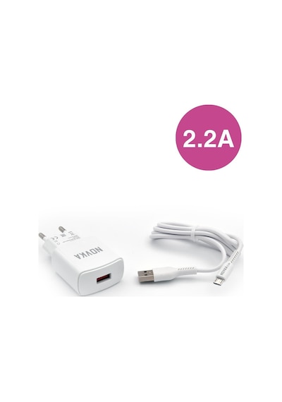 Novka NVK09 Micro Usb Girişli 2.2 A Şarj Cihazı