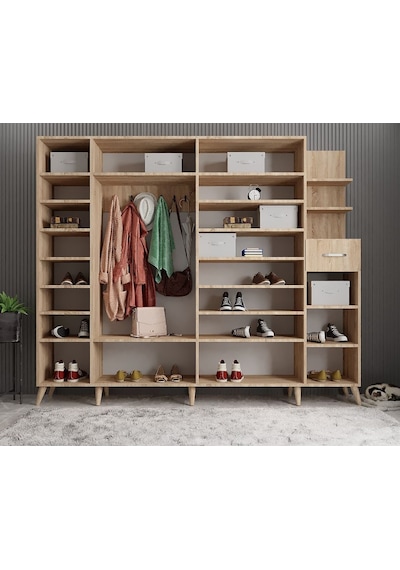Açelya Portmanto Vestiyer M7-210 Cm Meşe